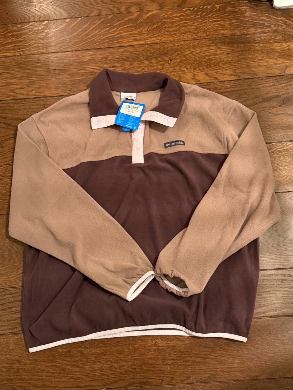 Columbia Pink and Mauve Fleece Pullover